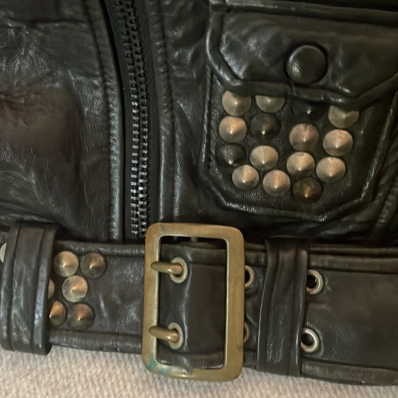 True Religion Vintage  Fabulous softest   Studded Leather vestSZ Med runs Small - Picture 8 of 16